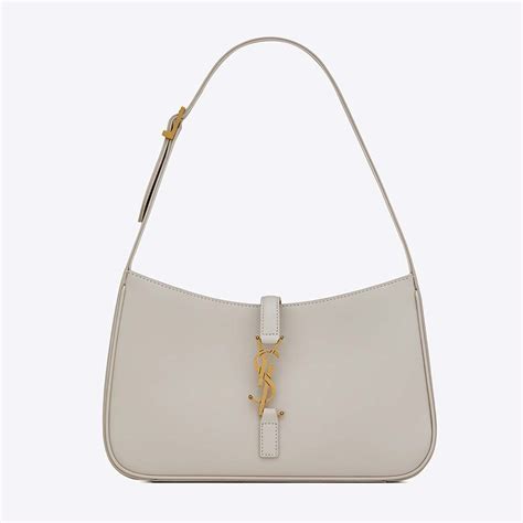 YSL Hobo Bag in White 